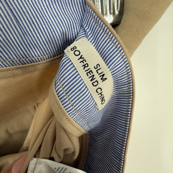 J Crew Women Plus Boyfriend Chino Pants Size 4X Patch Pocket Slim Khaki Tan NEW - Picture 10 of 13